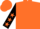 Orange, black sleeves, orange stars, orange cap