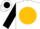 White, black belt, black 'c' on gold ball, black slvs