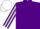 PURPLE, LIGHT GREEN striped sleeves, WHITE cap