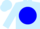 Light blue, light blue 'bmr' on blue ball, light blue cap
