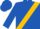 Royal blue, gold sash, gold band on sleeves, royal blue cap