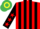 Red and Black stripes, Black sleeves, Red stars, Emerald Green and Yellow hooped cap