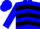 Blue, black chevrons, blue cap