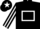 Black, White hollow box, striped sleeves and star on cap