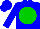 Blue, green disc