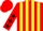 Red, yellow striped, white, black stars sleeves, red cap