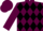 Garnet body, black diamonds, garnet arms, garnet cap