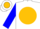 White, gold sun blue  slvs