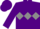 Purple, grey diamond hoop