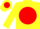 Yellow, red ball