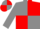 Grey and red quarters, red bars on grey slvs