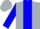 Silver, midnight blue circled 'bp', midnight blue triangular v panel, midnight blue slvs, silver cap