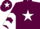 Maroon, White star, chevrons on sleeves, Maroon cap, White star