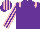 Purple, Pink epaulets, striped sleeves and cap