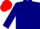 Navy Blue, Gold 'v', Red cap