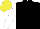 BLACK, WHITE sleeves, YELLOW cap