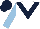 White, Dark Blue chevron, Light Blue sleeves, Dark Blue cap