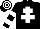 Black, White Cross of Lorraine, hooped sleeves and cap