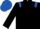 Black, Royal Blue epaulets, Royal Blue cap