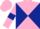 Pink and Dark Blue diabolo, Pink sleeves, Dark Blue armlets, Pink cap