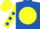 Royal Blue, Yellow disc, Yellow sleeves, Royal Blue spots, Yellow cap