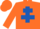 Orange, Royal Blue Cross of Lorraine