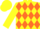 Yellow and Orange diamonds, Yellow sleeves