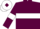 Maroon, White hoop and armlets, White cap, Maroon diamond