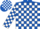 ROYAL BLUE and WHITE CHECK