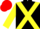 BLACK, YELLOW cross belts and sleeves, RED cap