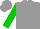Grey, one Red and one Green sleeve