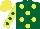 Dark Green, Yellow spots, Yellow sleeves, Dark Green spots, Yellow cap