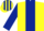 Yellow, Dark Blue stripe and sleeves, Dark Blue and Yellow striped cap