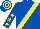 ROYAL BLUE, YELLOW sash, ROYAL BLUE sleeves, YELLOW stars, hooped cap