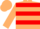 Beige, Red hoops