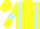 Yellow, light blue braces and armlets