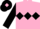 Pink, Black triple diamond and sleeves, Black cap, Pink diamond
