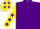 Purple, Yellow sleeves, Purple stars and stars on cap