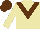 BEIGE, brown chevron & cap