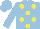 Light Blue, Yellow spots