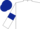 White, Dark Blue armlets and cap
