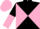 Black and Pink diabolo, halved sleeves, Pink cap