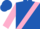 Royal Blue, Pink sash and sleeves