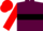 Maroon, Black hoop, Red sleeves and cap