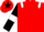 Red, White epaulets, Black sleeves, White armlets, Red cap, Black star