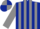 Dark Blue and Grey stripes, Grey sleeves, quartered cap
