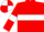 Red, White hoop and armlets, quartered cap