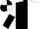 BLACK and WHITE (halved), sleeves reversed, quartered cap