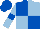 Royal Blue and Light Blue (quartered), Light Blue sleeves, Royal Blue armlets