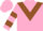 Pink, Brown chevron, hooped sleeves
